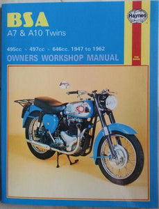 BSA A7 & A10 Haynes Twins Owners Workshop Manual 1947-1962
