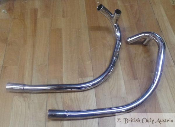 Triumph T100R 1973 Push In Exhaust Pipes /Pair