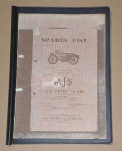 AJS Spares List "Springtwin" vertical twin