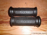 Velocette Footrest Rubbers / Pair with Logo