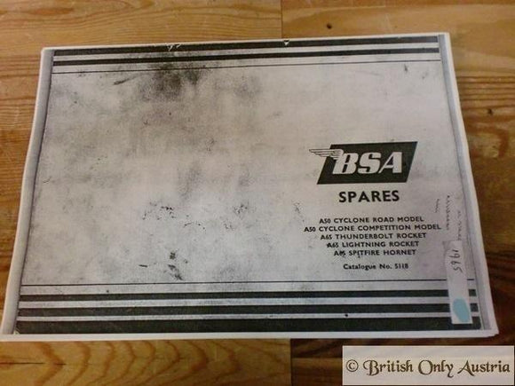 BSA A50, A65 Spares List 1965 Copy