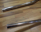 Rudge Racing Exhaust Pipes 1 1/2" -38mm /Pair, chromed