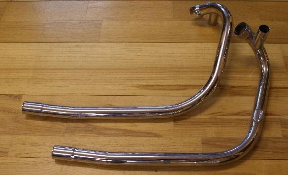 Triumph Exhaust Pipes 1971 Oil in Frame Pushover /Pair