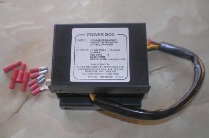 Boyer Power Box f. 3-Phase 3 Wire Alternators 12V neg. earth