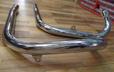 Triumph Exhaust Pipes 1963-68 unbalanced /Pair 1 1/2"