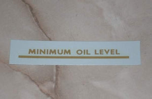 Minimum Oil Level Transfer gold