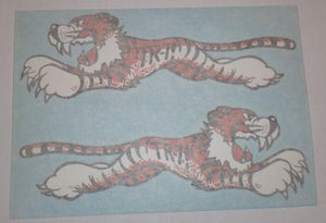 Triumph Tiger "TR-7" Sticker f. Front Number Plate 1970's/Pair