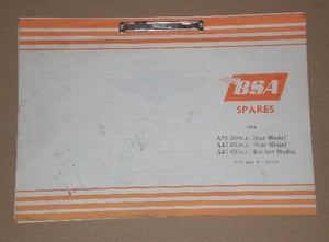 BSA Spares 1964 A50 500c.c. Star Model, A65 650c.c. Star Model, A65 650c.c. Rocket Model