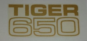 Triumph "Tiger 650" Tank / Toolbox / Side Cover Transfer 1970