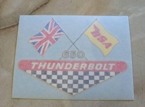 BSA Sticker Thunderbolt for Panel 1968