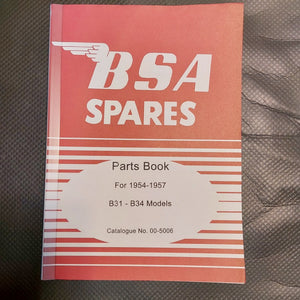 BSA Parts Book 1954 - 1957 B31/B32/B33/B34