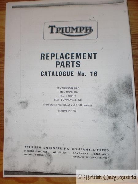 Replacements Parts Catalogue/Book No.16. 6T.T110.TR6.T120 Copy