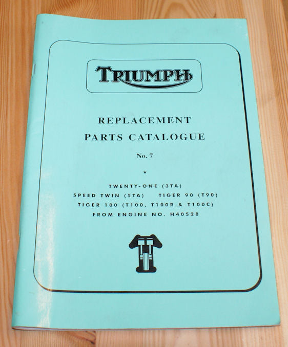 Triumph Replacement Parts Catalogue No. 7