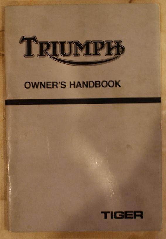Triumph owner's handbook Tiger