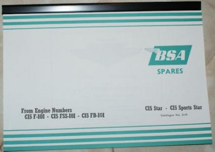 BSA C15 - Parts Book 1964-67